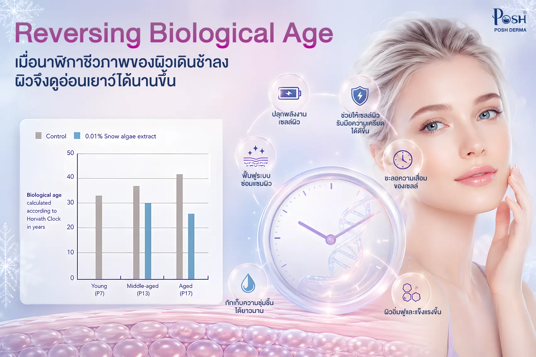 Episnow เมื่อ “นาฬิกาชีวภาพของผิว” เดินช้าลง ผิวจึงดูอ่อนเยาว์ได้นานขึ้น