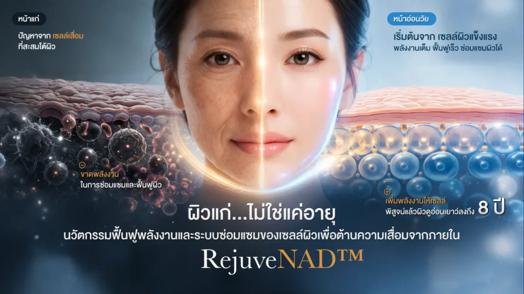 RejuveNAD ต้านความเสื่อมชราจากภายใน